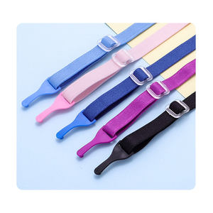 Snapping clip on Elastic glasses adjustable strap for kid sporting optical frame Fabric cord spectacle spring fabric band.