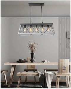 Lustre Vintage avec Cage en fer, luminaire industriel rétro, lampe d'île américaine, Restaurant, Bar, <span class=keywords><strong>magasin</strong></span> <span class=keywords><strong>de</strong></span> vêtements, <span class=keywords><strong>Luminaires</strong></span> suspendus - Product Image 6