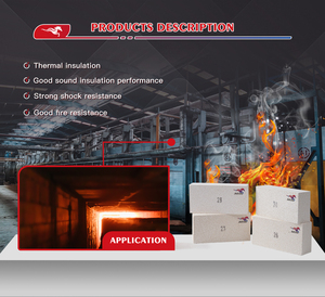 Mattoni refrattari <span class=keywords><strong>isolanti</strong></span> in mullite bianca JM23 JM26 JM28, mattoni termoisolanti leggeri per rivestimento di forni e forni a gas. - Product Image 4
