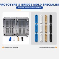 Système de moulage par injection multi-cavités à canaux chauds pour goutteurs agricoles, matériaux ABS/PC sur mesure de précision, tolérance de 0,02 mm