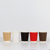 Gobelet en papier personnalisé, réutilisable, écologique, recyclable, à paroi ondulée, enduit de PE, de qualité alimentaire, pour la tequila et le vin, avec impression de logo personnalisée