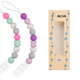 Attache-sucette apaisante en silicone souple sans BPA pour bébé, emballage de 6 chaînes de sucettes pour bébés de 6 mois