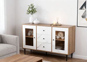 <span class=keywords><strong>ตู้เก็บของ</strong></span>ในห้องนั่งเล่น<span class=keywords><strong>ตู้เก็บของ</strong></span>ร่วมสมัยพร้อมประตูกระจก2บานและลิ้นชัก3บาน - Product Image 4