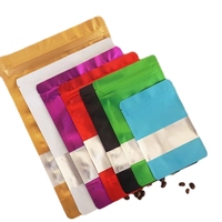 Sacs de pochette debout à fermeture éclair d'emballage alimentaire imprimés personnalisés sac en mylar anti-odeur avec fenêtre à fermeture éclair