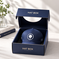 Cajas de Envío Personalizadas, Empaque de Cartón Ecológico para Marcas de Sombreros con Logotipo Personalizado e Inserto Protector