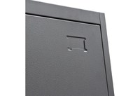 Armoire moderne à 2 portes en acier avec cintre en métal pour chambre à coucher, rangement de vêtements, armoire à vêtements