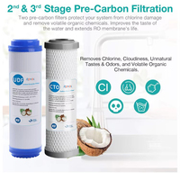 Boîtier de filtre mince en coque de noix de coco, charbon actif granulaire catalytique GAC 20x2.5 pour systèmes RO