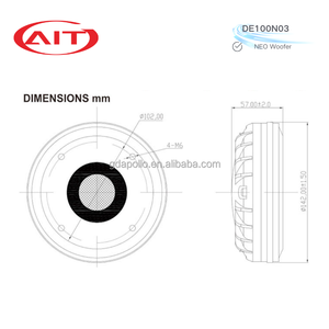 De100n03 Proaudio 280W Neodymium Tweeter 99.3Mm Spreekspoel Metalen Omhulsel Papier Diafragma 107db Gevoeligheid 8 Impedantie 500-17Khz - Product Image 6