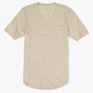 T-shirt personnalisé pour homme, col en V, quotidien, en <span class=keywords><strong>laine</strong></span> mérinos légère, sans odeur, <span class=keywords><strong>sous</strong></span>-vêtements - Product Image 3