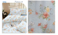 Ensemble de literie 3 pièces en polyester de luxe à imprimé floral respirant double face, housse de couette et drap, taille Queen/King, personnalisé