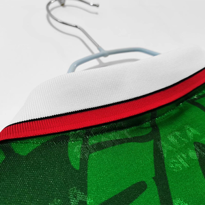 Aanpasbaar 1998 Retro Mexicaans Voetbalshirt Hoge Kwaliteit Ademend Kikker Camisetas BLANCO Voetbalshirt Geautomatiseerd Knippen - Product Image 4