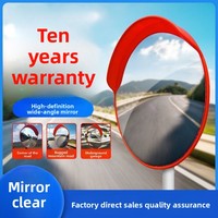 Miroir convexe/concave anti-vol en acrylique de 80 cm pour extérieur, grand angle, pour circulation routière, autoroute, parking, miroir bulle