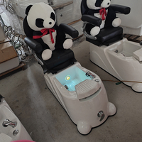 Chaise de spa pour enfants moderne et mignonne sans plomberie, mobilier de salon de manucure de luxe, chaise de bain pour les pieds Panda, chaises de pédicure pour enfants