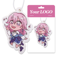 Parfum en papier personnalisé de haute qualité accessoires suspendus parfum anime désodorisant de voiture logo personnalisé