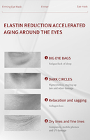 Masque pour les yeux au collagène recombinant en marque privée OEM |   Patch pour les yeux raffermissant et anti-âge pour les cernes et les rides |   Boîte de 4 pièces