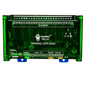 8チャンネルRS485通信インターフェースI/Oモジュール12V/24V 16AG2Rリレーは標準Modbus-RTUプロトコルをサポート