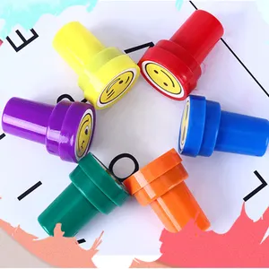 10Pcs Kid Fun Cartoon Self Inking Rubber Stamps Scrapbooking Cute