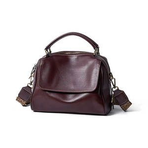 Sac à main pour femme en cuir de vachette souple haut de gamme, couche supérieure personnalisée, cuir épais résistant à l'usure, luxe, imperméable, fermeture éclair écologique - Product Image 1