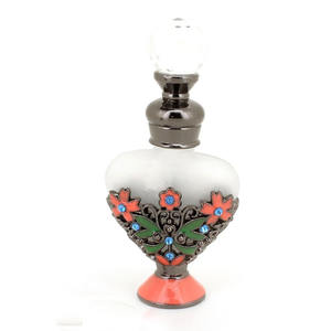 12ML Exquisite <b>Vintage</b> Heart Shape <b>Glass</b> Essential Oil Perfume <b>Bottle</b> - Product Image 4