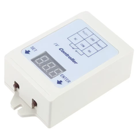 Module de relais temporisé à affichage LED 12V 24V DC, module de relais numérique DIY avec voltmètre, contrôle électronique et boîtier