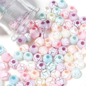 <span class=keywords><strong>Aliexpress</strong></span>, superventas, cuentas de goma acrílica coloridas <span class=keywords><strong>para</strong></span> pulsera DIY, baratijas con cuentas, venta al por mayor, cuentas de caramelo coloridas craqueladas - Product Image 2