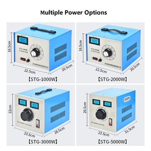 Reguladores de Voltaje Monofásicos <span class=keywords><strong>STG</strong></span> de 500W, de 0v a 300v, Transformador de Aislamiento, Estabilizadores Automáticos Ajustables - Product Image 3