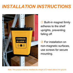 <span class=keywords><strong>ระบบ</strong></span>เตือนภัยอัจฉริยะ Wtsafe แบบสอง<span class=keywords><strong>ท</strong></span>ิศ<span class=keywords><strong>ท</strong></span>าง สำหรับมุมชั้นวางสินค้า พร้อมเสียงและไฟเตือน ป้องกันจุดบอด สำหรับคลังสินค้า - Product Image 5