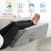 Couverture amovible refroidissant les oreillers réglables d'élévation de jambe de mousse de mémoire pour gonfler après la chirurgie