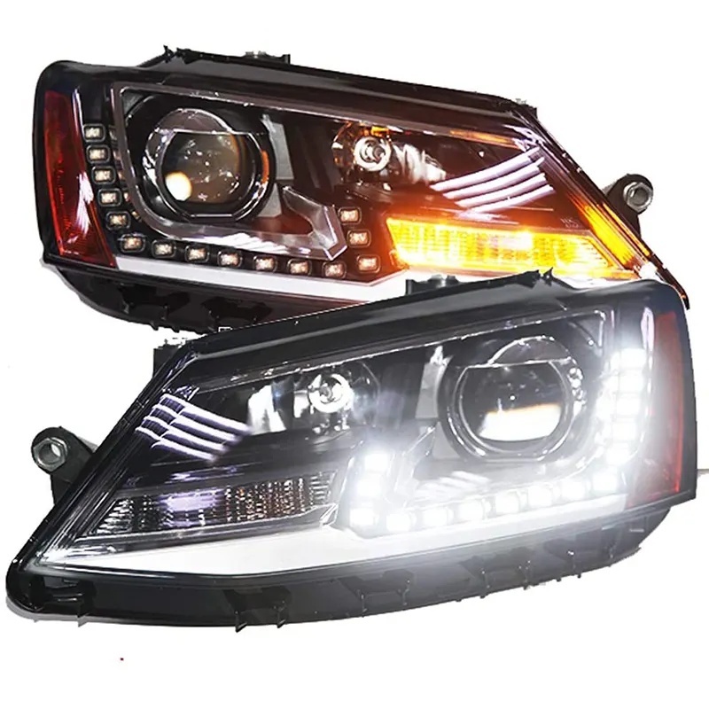 Lampada frontale a LED nord America da 2012 a 2014 anno per VW nuovo riflettore Jetta MK6/Sagitar ambra