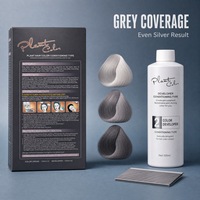Nouvelle Crème Colorante Capillaire Professionnelle Semi-Permanente Gris Argenté Sans Ammoniaque Couvre les Cheveux Gris Couleur Longue Durée à Base de Plantes