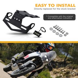 Portamatrículas NiceCNC con Luz LED para <span class=keywords><strong>Yamaha</strong></span> <span class=keywords><strong>Tenere</strong></span> <span class=keywords><strong>700</strong></span> 2019 2020 2021 2022 2023 2024 - Product Image 3