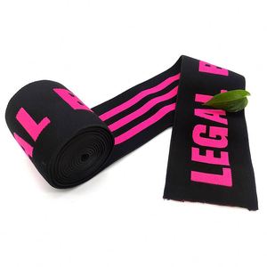 Extra Wide Jacquard Logo 8 CM Spandex/Nylon <b>Webbing</b> with Thick Elastic Band for Clothing Good Price Double Waistband Shorts - Product Image 6