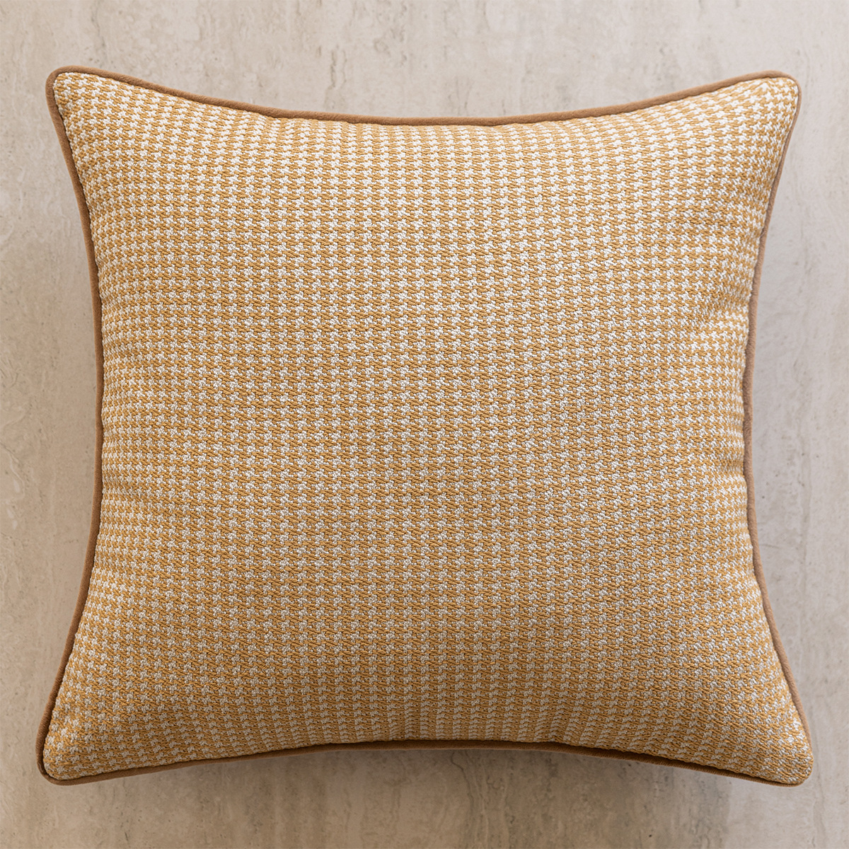 Yellow small houndstooth pattern