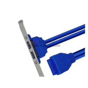 底盘外部延长线耳锁Usb3.0前后面板线19针20针至<span class=keywords><strong>2</strong></span>端口Diy - Product Image 2