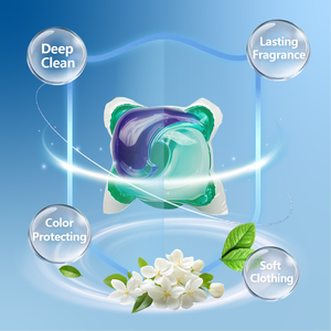 Capsules de <span class=keywords><strong>lessive</strong></span> Technologie à l'oxygène actif Formule blanchissante et éclaircissante Hygiène Parfum frais Pack économique pour le linge <span class=keywords><strong>blanc</strong></span> - Product Image 2