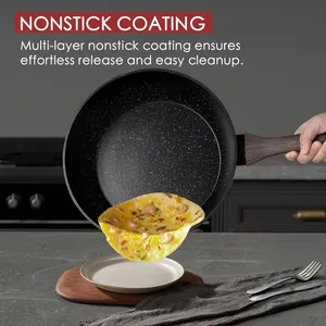 Juego de Utensilios de Cocina Antiadherentes de 31 Piezas con Sartén Grill, Cacerola, Lámina para Hornear y Utensilios con Mango de Baquelita - Product Image 3