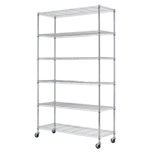 6 Tier Lớp Kệ Điều Chỉnh Dây Kim Loại Kệ Trượt Văn Phòng Dây Kệ Lưu Trữ Công Nghiệp Dây Kệ - Product Image 1