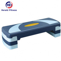 Plateforme de Step Fitness pour Entraînement Rythmique, Banc d'Exercices, Plateforme de Gymnastique Aérobique, Pédale de Fitness Réglable en 3 Hauteurs