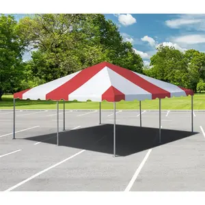 20x20 kaki tenda bingkai PVC putih tahan air besar dengan bingkai logam