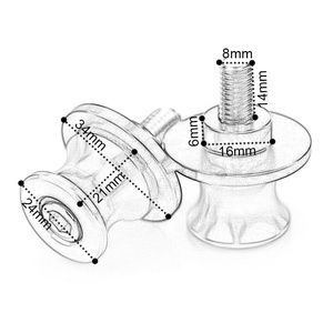 Couvercle de vis pour bras oscillant en aluminium CNC pour <span class=keywords><strong>Ducati</strong></span> <span class=keywords><strong>Monster</strong></span> 1200S 821 696 <span class=keywords><strong>797</strong></span> 795 950 Accessoires - Product Image 6