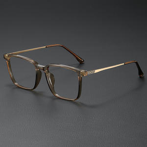 2025新作ファッショナブル高品質メンズスクエアフラットメガネフォトクロミックアンチブルーライト流行の文字パターン - Product Image 3