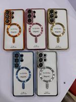 Coque de téléphone magnétique en TPU électroplaqué mince et économique pour iPhone 17 Pro, iPhone 17 Pro Max, iPhone 18 Pro Max (vente en gros)