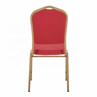 Chaises d'événements de mariage durables de haute qualité, finition dorée élégante, empilables pour usage commercial, hôpital, atelier, parc, salon