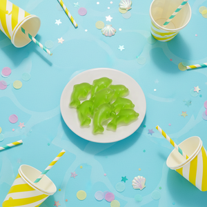 Bonbons gélifiés à la saveur de pomme, doux et <span class=keywords><strong>fruit</strong></span>és, en forme de dauphin à deux tons, dessin animé - Product Image 3