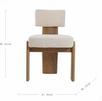 Idao 2026 Nouvelle Chaise de Coiffeuse Haut de Gamme en Bois Massif, Style Rétro Français, Luxe Discret, Choix du Designer pour Chambre à Coucher