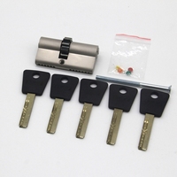 Cylindre de serrure de porte à mortaise euro 7x7 à double clé de haute sécurité 70 mm