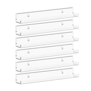 Étagère murale flottante en acrylique transparent, organisateur mural, présentoir pour la maison, la cuisine, la salle de bain - Product Image 1