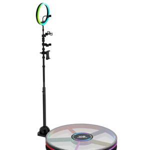 Nouvelle cabine Photo vidéo Infinity Glass 360 avec éclairage annulaire - Product Image 3