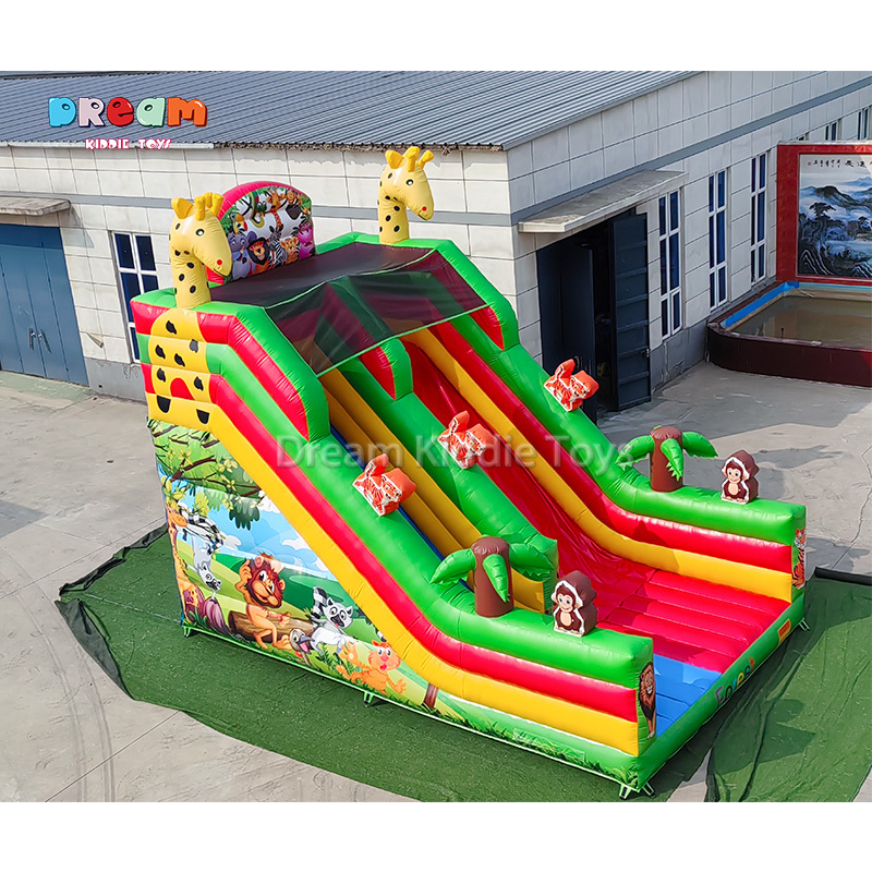 Animal Theme Inflatable Climbing Slide Bouncy