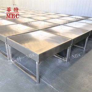 Table de présentation mobile pour fruits et légumes, <span class=keywords><strong>plateforme</strong></span> de travail mobile, présentoir de nourriture, MBC OEM personnalisé - Product Image 5